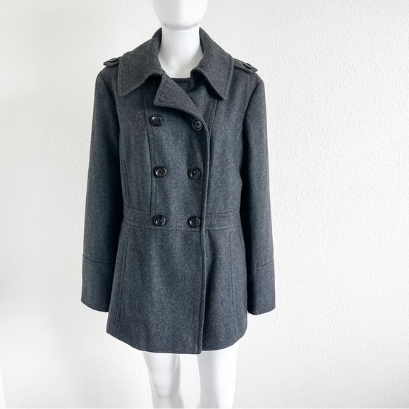 MICHAEL Michael Kors Jackets & Blazers - Michael Michael Kors Double Breasted Wool Blend Pea Coat XL